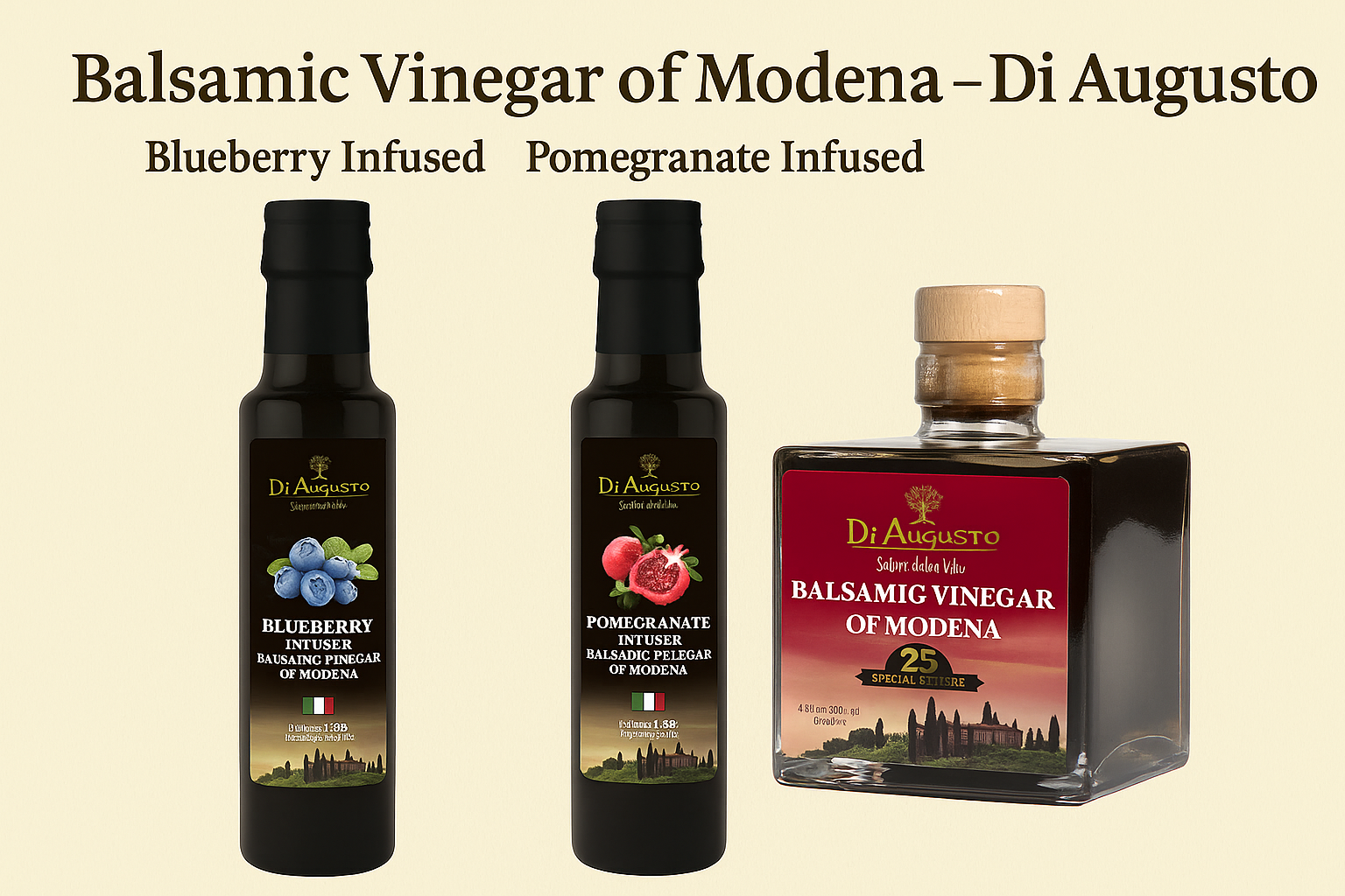 Balsamic vinegar bottles